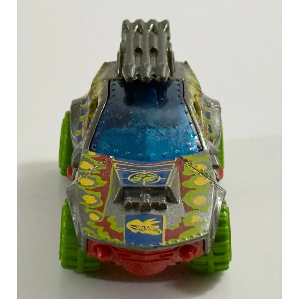 Hot Wheels Sting Rod‎ II Kids 1:64 Grey Dino Riders Camo Off-Road Toy Car DHT32